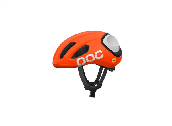 POC Amidal silniční přilba Fluo. Orange Matt/Uranium Black Matt/Hydrogen White Matt