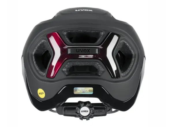 Uvex React MIPS MTB přilba Black/Ruby Red Matt
