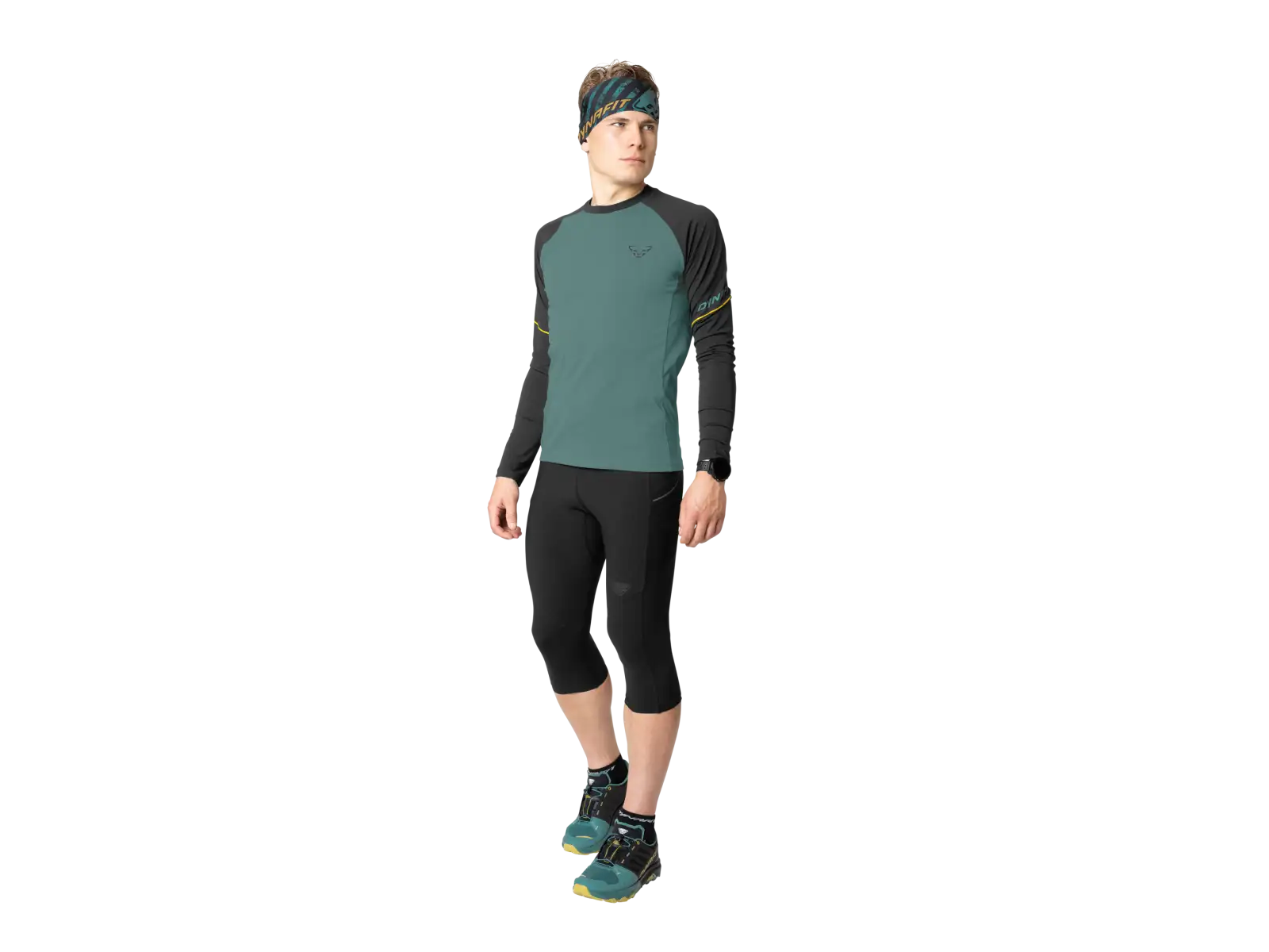 Dynafit Alpine 3/4 pánské běžecké kalhoty Black Out