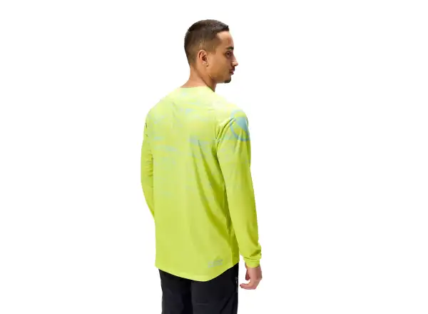 Endura LTD Marble Printed pánský dres dlouhý rukáv Lime Green