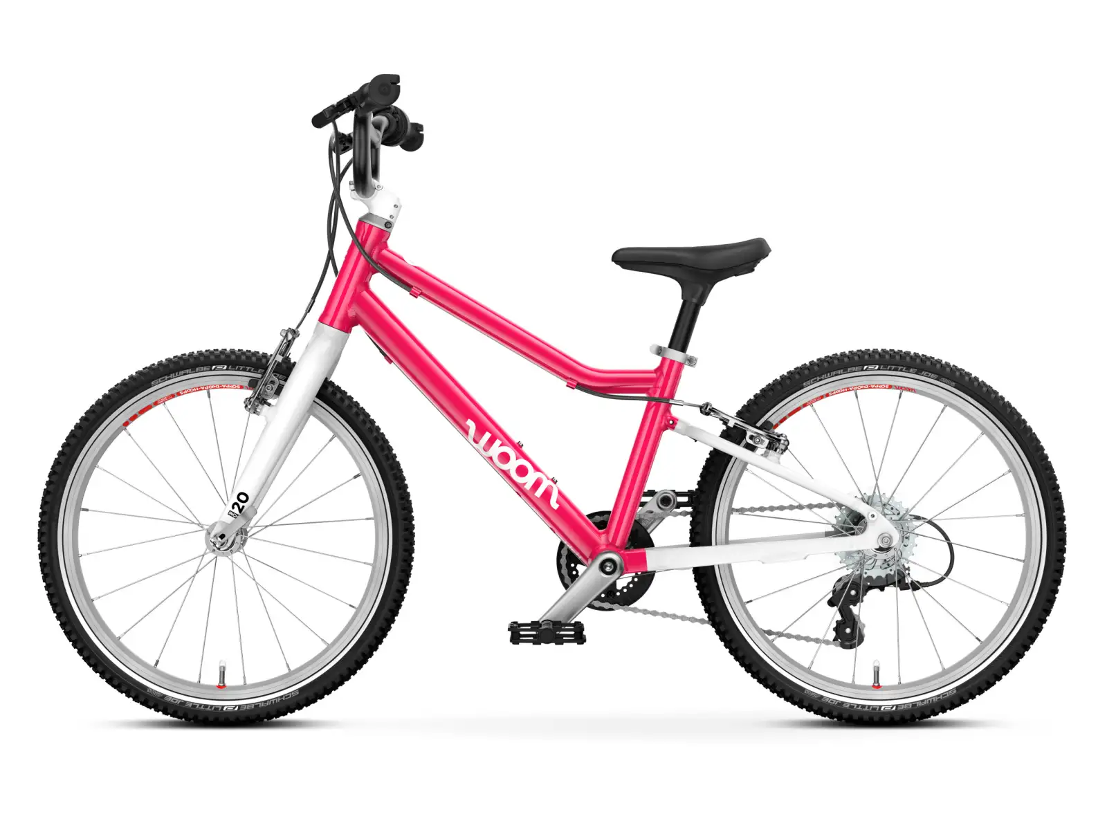 Woom GO 4 dětské kolo 20" Hot Pink