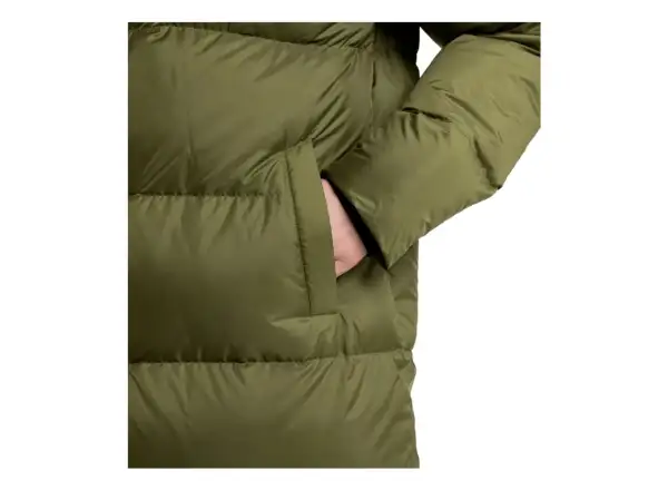 Haglöfs Long Down dámský péřový kabát zelená