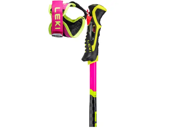 Leki WCR TBS SL 3D sjezdové hole Neonpink/Black/Neonyellow
