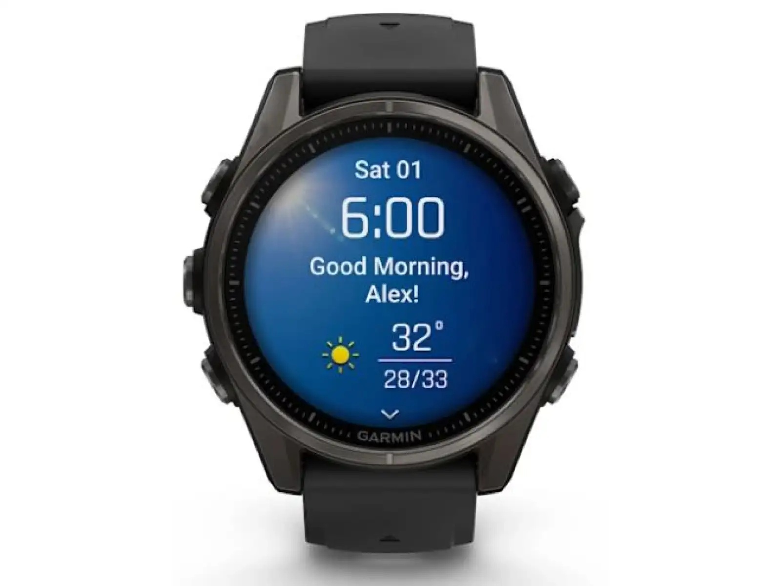 Garmin fenix 8 - 43 mm AMOLED Sapphire chytré hodinky Carbon titanium Black/Pebble grey