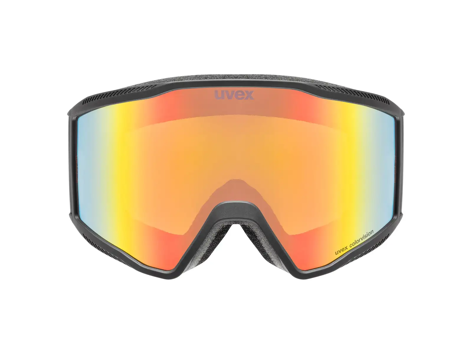 Uvex Blast CV lyžařské brýle black matt/rainbow - yellow
