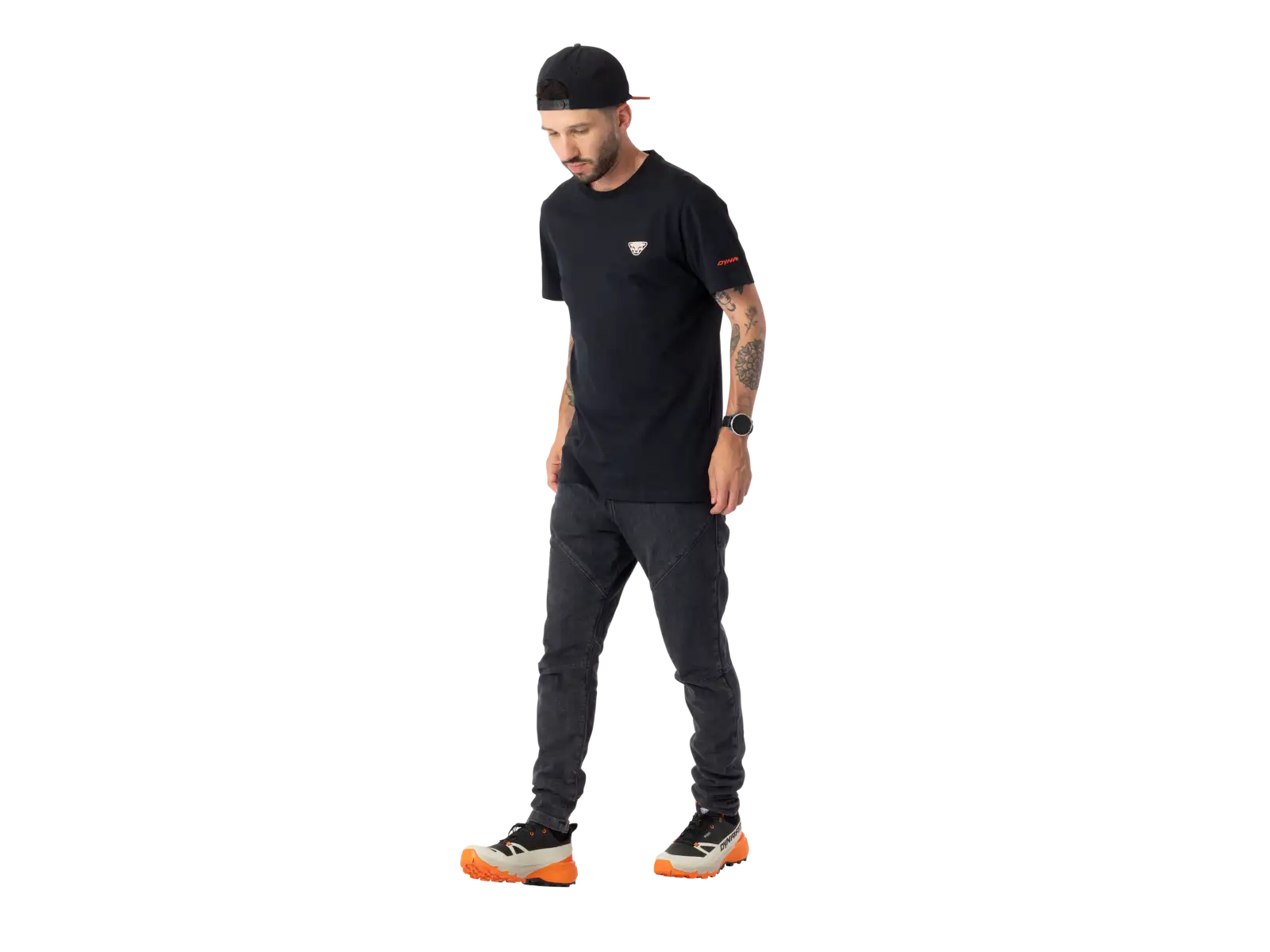 Dynafit 24/7 Graphic pánské triko krátký rukáv Black Out/trail Crew