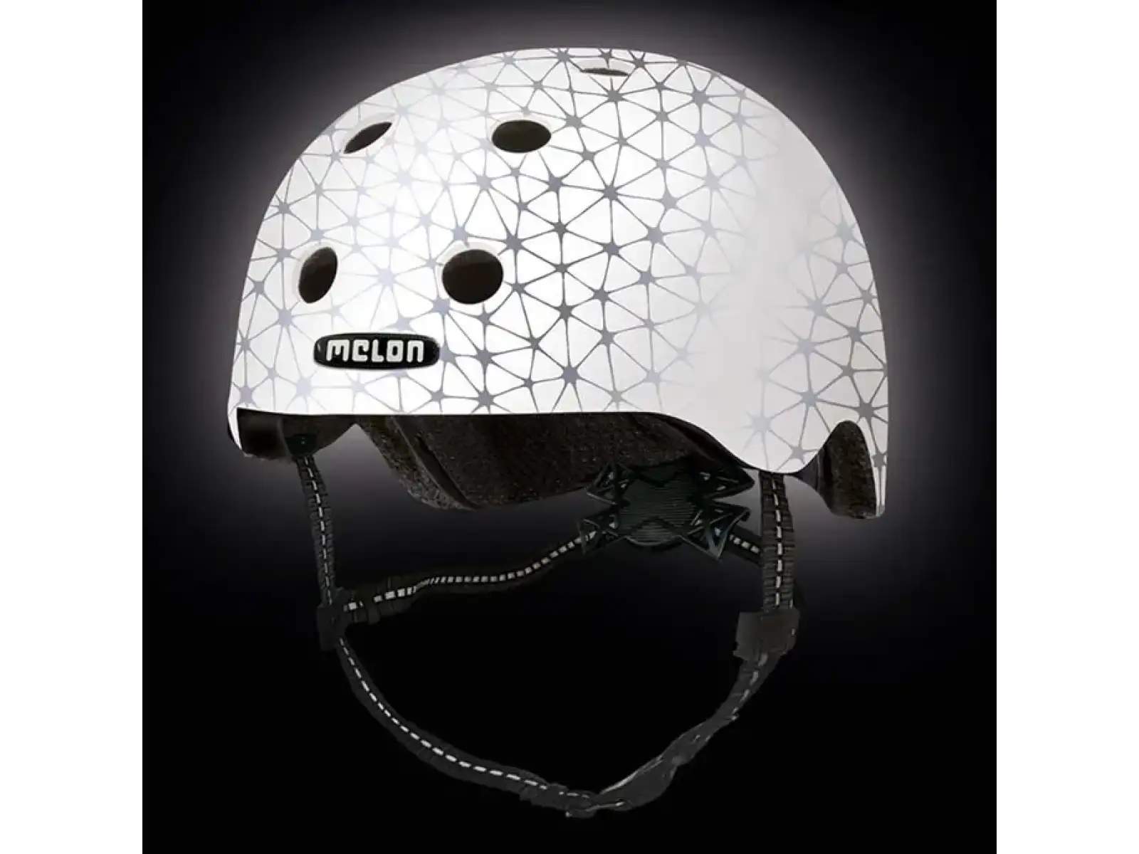 Melon Toddler Reflective dětská reflexní přilba Magic White