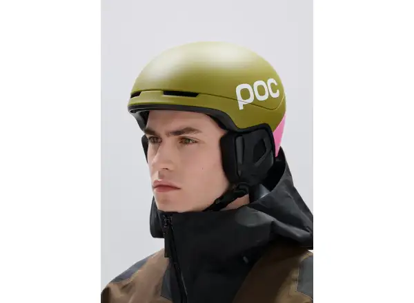 POC Obex Contour lyžařská přilba Olivine Green Matt/Thulite Pink Matt