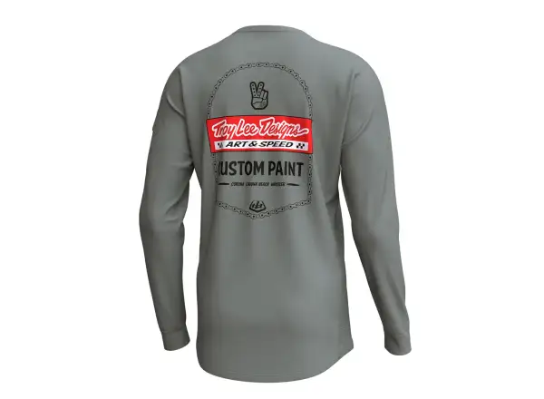 Troy Lee Designs Ruckus Ride Tee pánský dres dlouhý rukáv Custom Paint Mid Gray