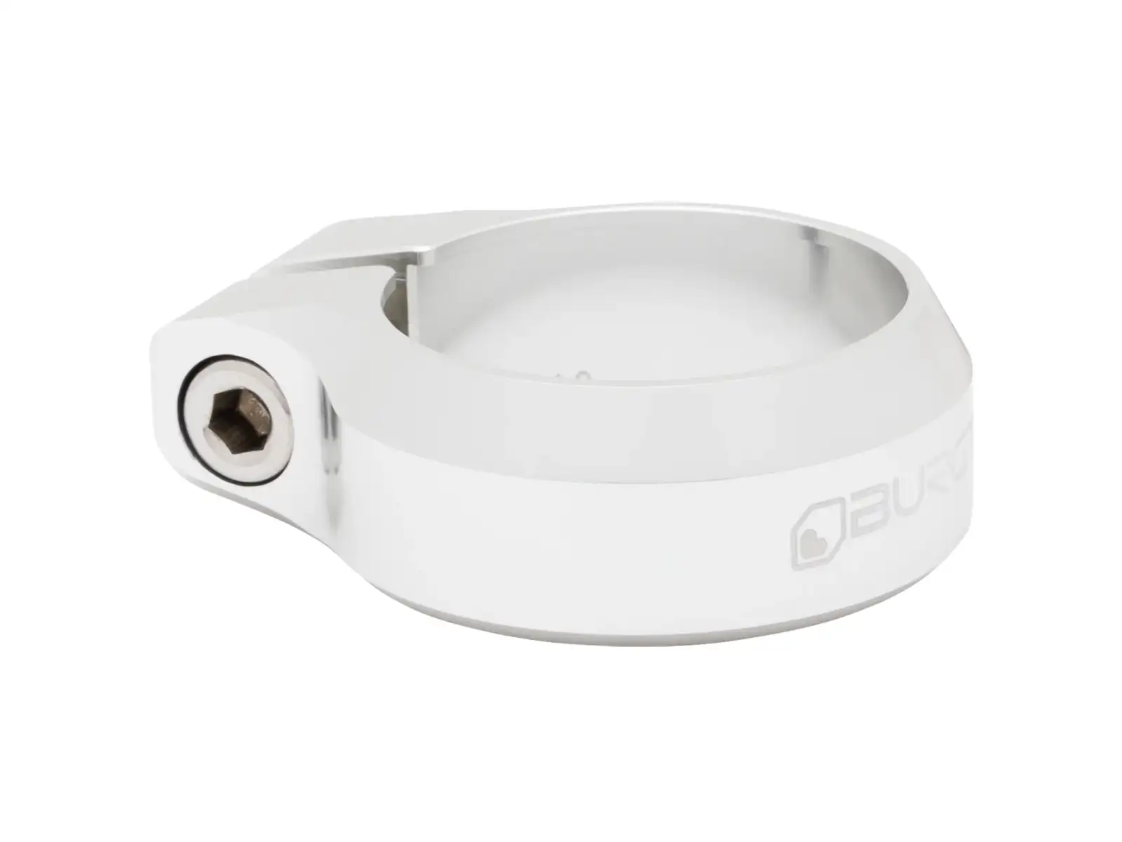 Burgtec sedlová objímka 34,9 mm Rhodium Silver