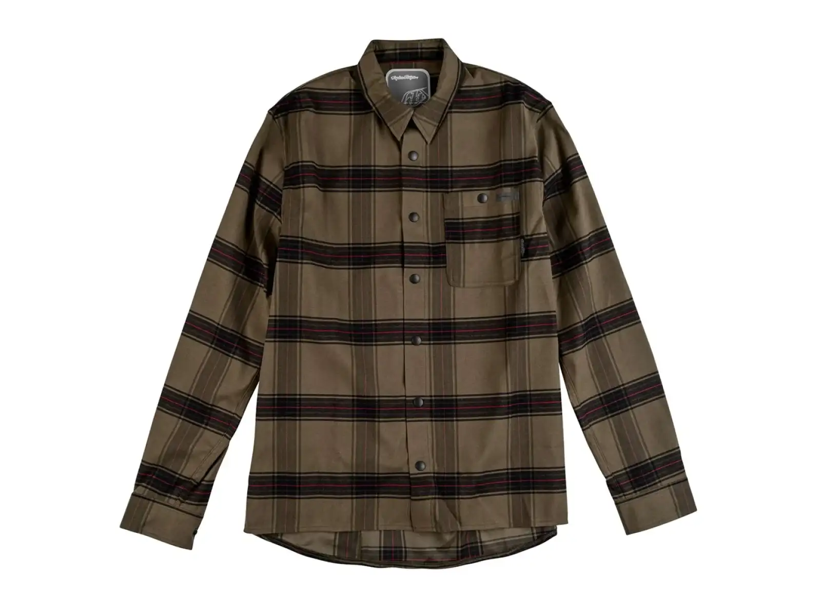 Troy Lee Designs Grind Flannel Paid pánská košile Dark Pine