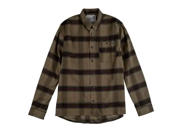 Troy Lee Designs Grind Flannel Paid pánská košile Dark Pine