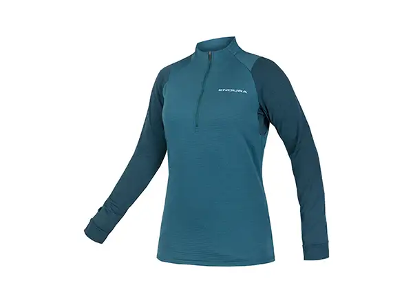 Endura SingleTrack Fleece dámský dres tmavě šedozelená