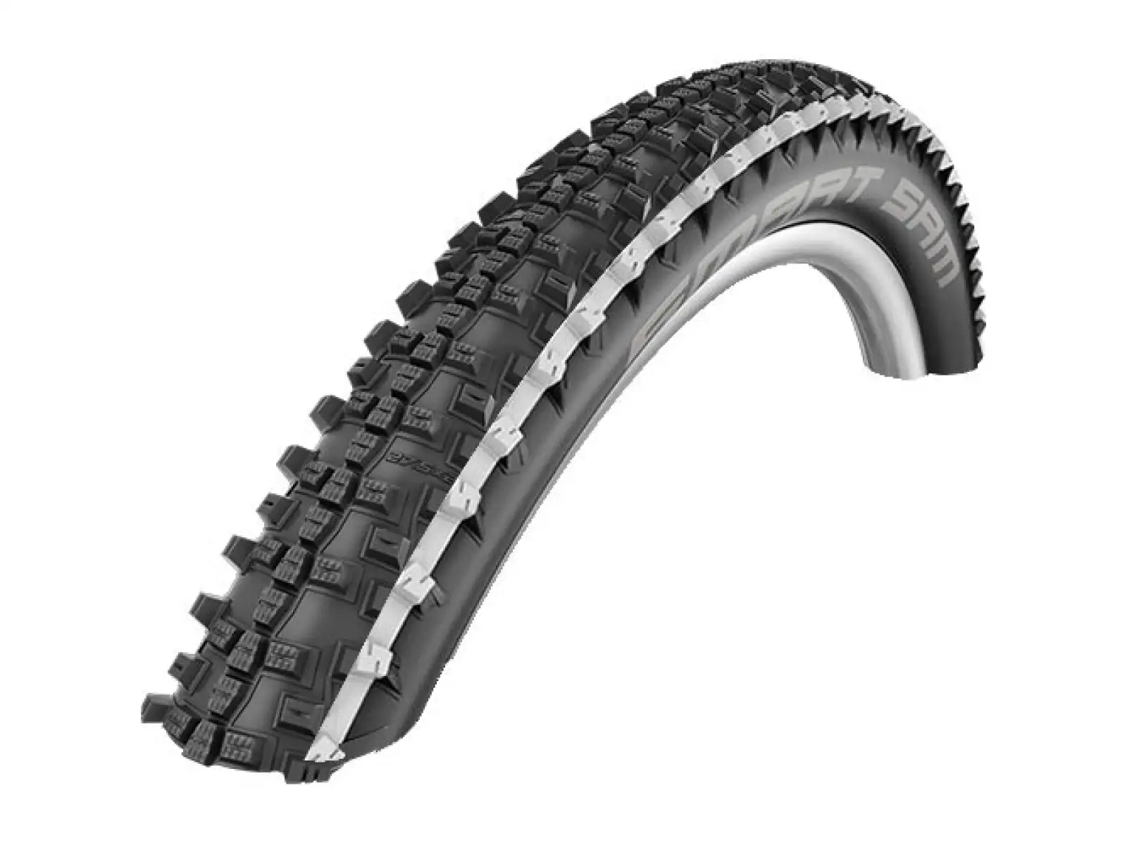 Schwalbe Smart Sam Addix Performance 26x2,25" MTB plášť drát White Stripes