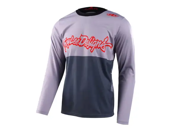 Troy Lee Designs Flowline Scripter pánský dres dlouhý rukáv charcoal