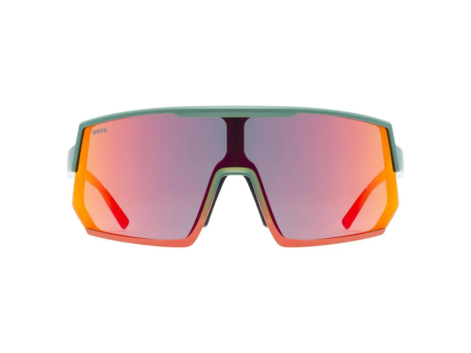 Uvex Sportstyle 235 brýle Moss Green Grapefruit Mat/Mirror Red (cat. 2)