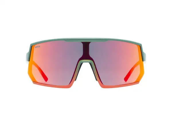 Uvex Sportstyle 235 brýle Moss Green Grapefruit Mat/Mirror Red (cat. 2)