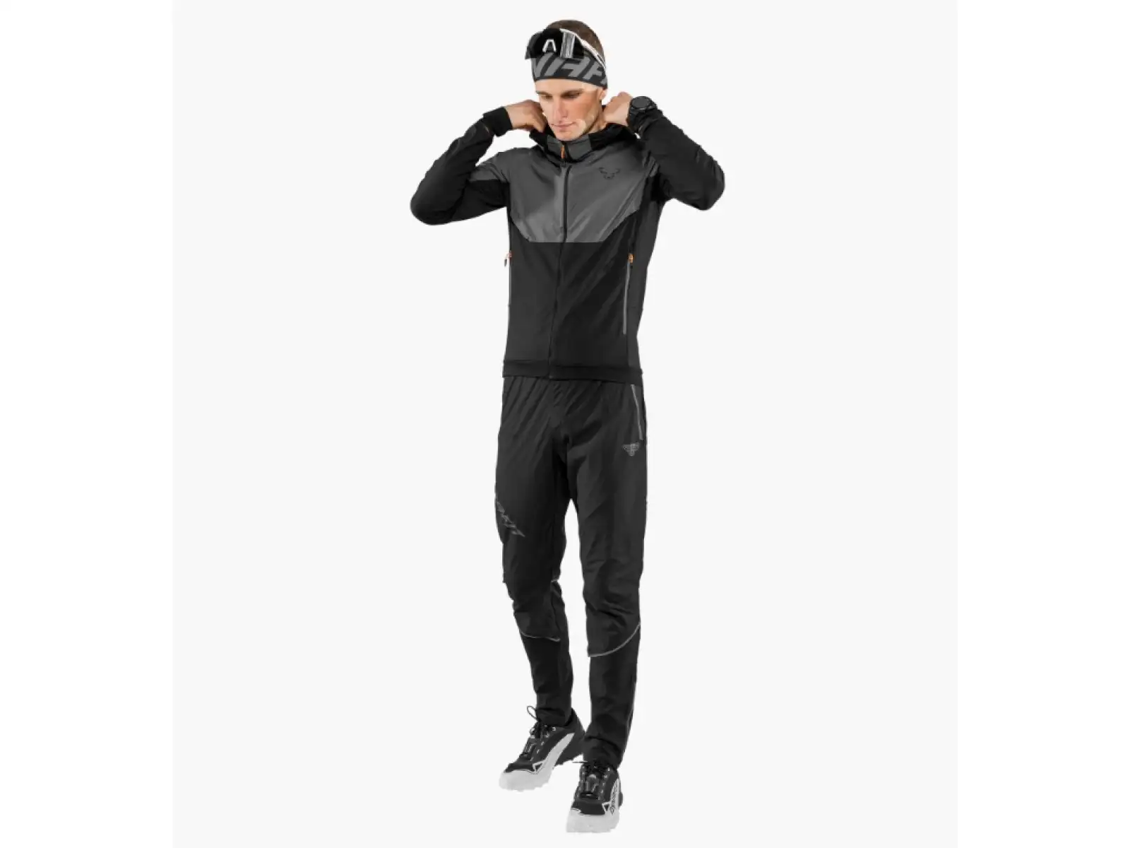 Dynafit Alpine Hybrid běžecké kalhoty pánské Black Out/Magnet