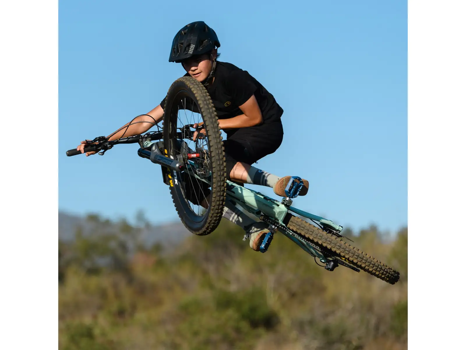 CRANKBROTHERS Stamp 1 Large platformové pedály Green Gen 2