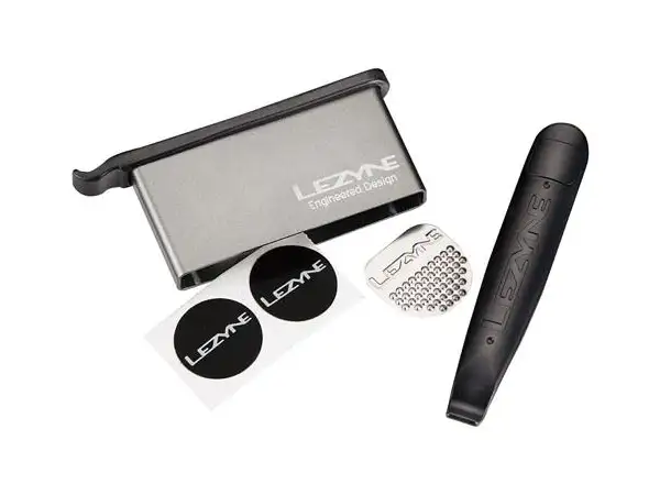 Lezyne Lever Kit Alu box sada světle šedý