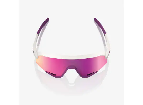 100% Slendale sluneční brýle Matte Chalk/Purple Multilayer Mirror Lens