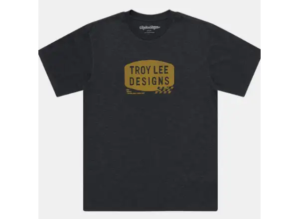 Troy Lee Designs Stamp triko s krátkým rukávem Black Heather
