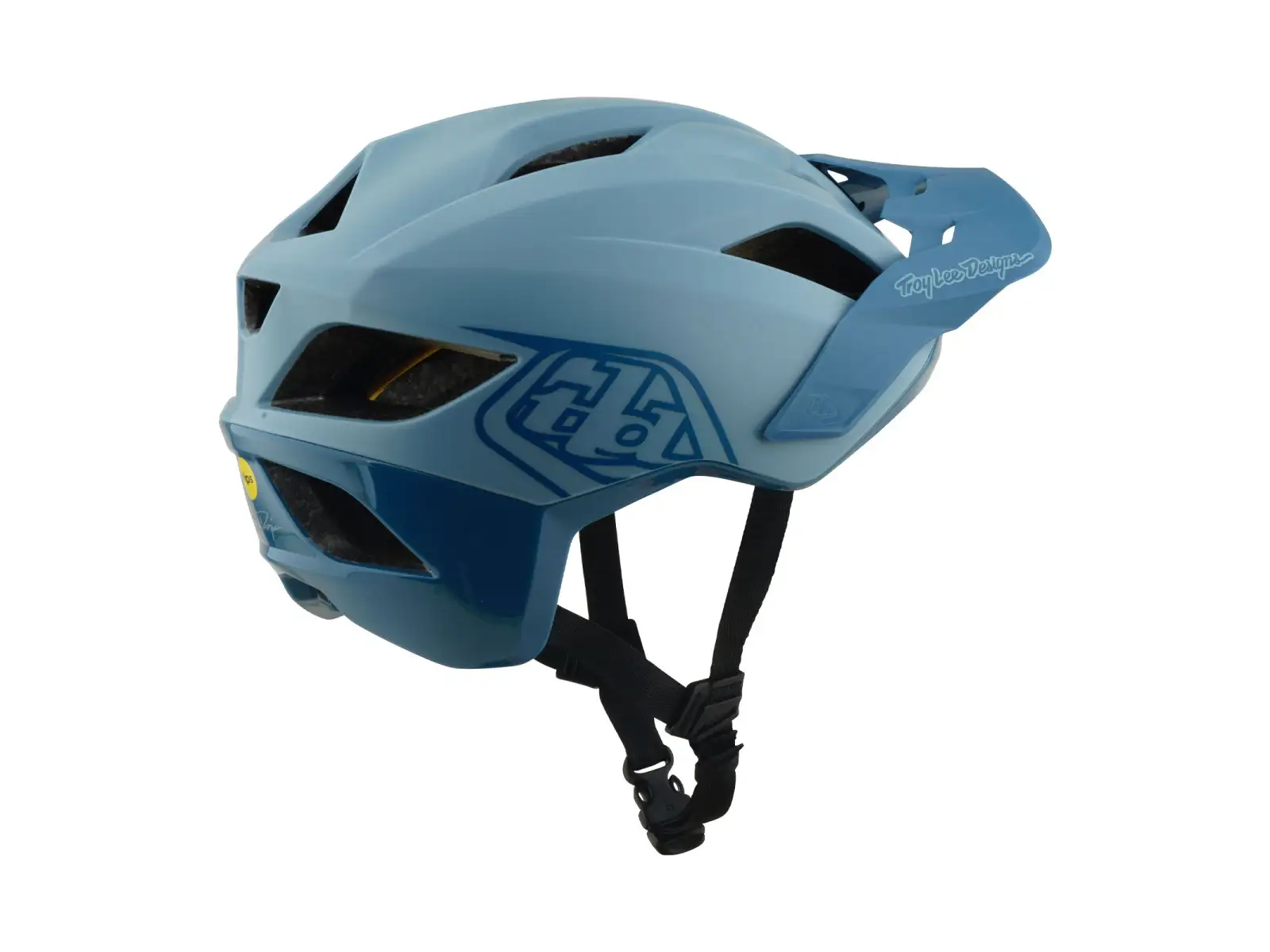 Troy Lee Designs Flowline MIPS přilba Point Dawn Blue/Sapphire