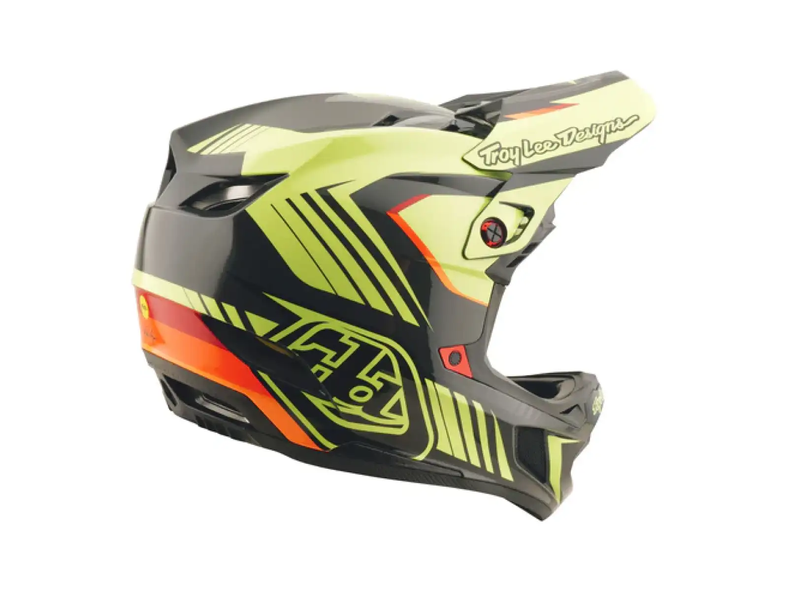 Troy Lee Designs D4 Polyacrylite Qualifier přilba Black/Yellow