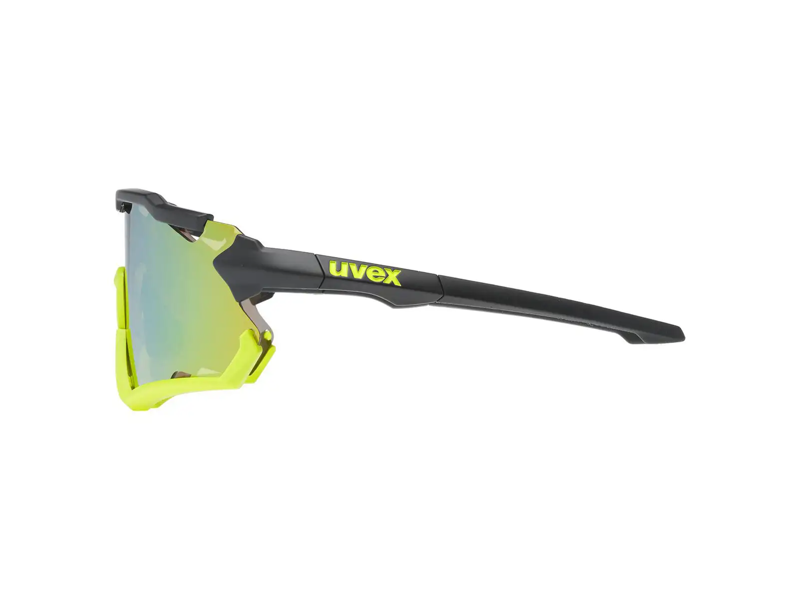 UVEX Sportstyle 228 brýle Black Lime Mat / Mirror Yellow (Cat. 3)