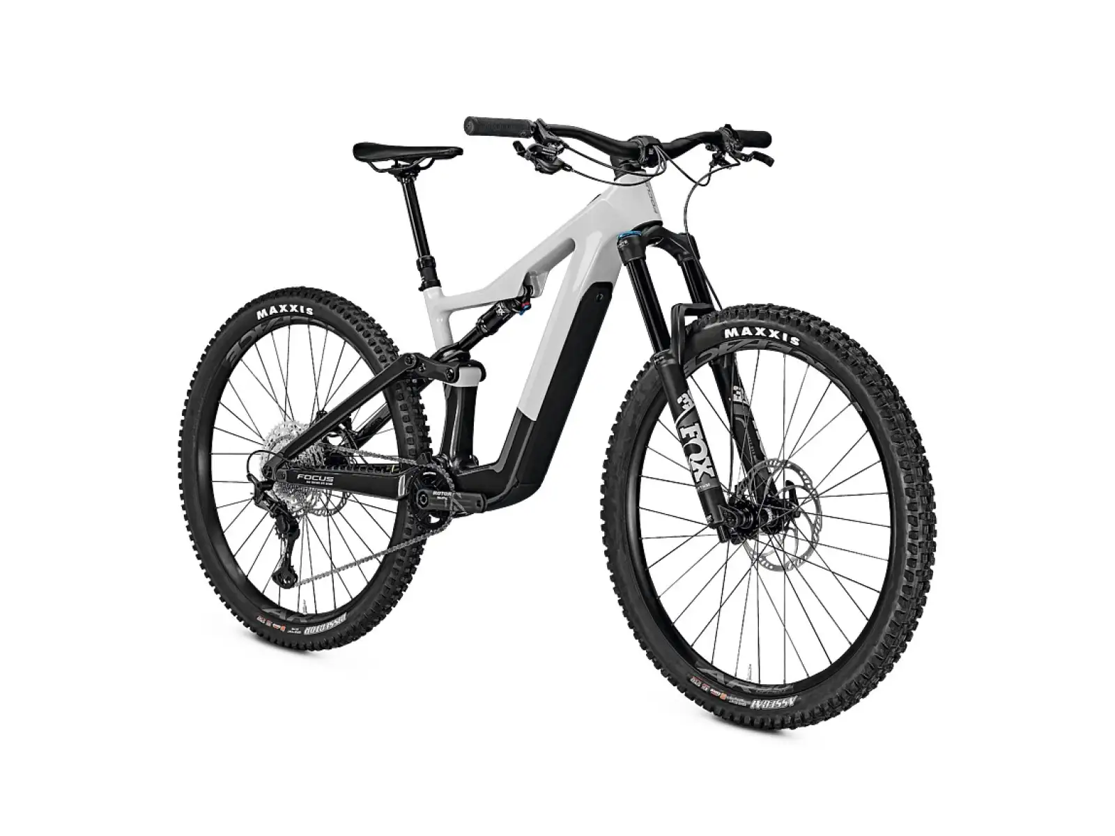 Focus Jam2 SL 8.8 DI 430Wh horské elektrokolo Lightgrey Glossy / Carbon Raw Glossy