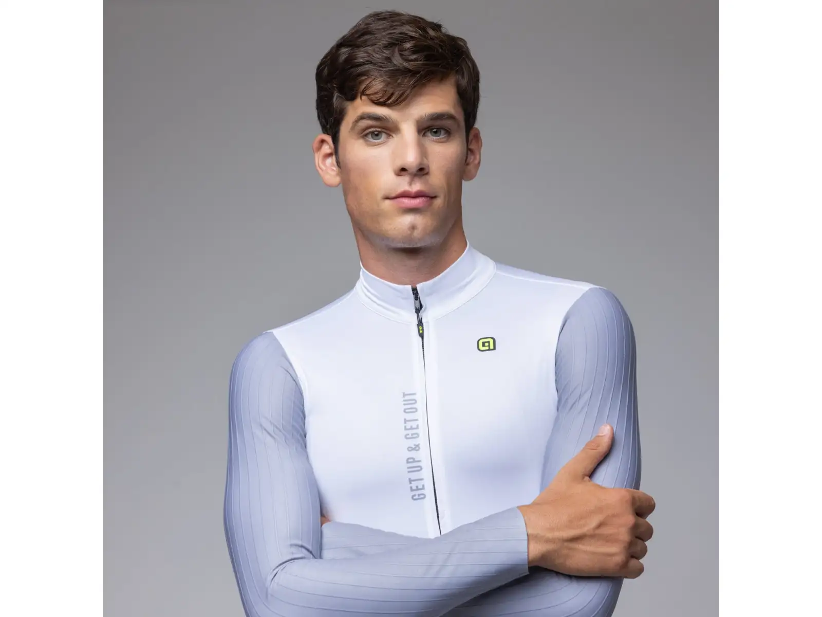 Alé PR-E Follow Me pánský zateplený dres dlouhý rukáv White