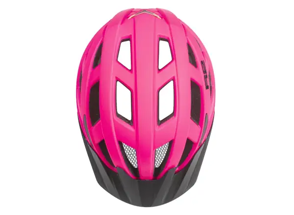 R2 Lumen cyklistická přilba neon růžová