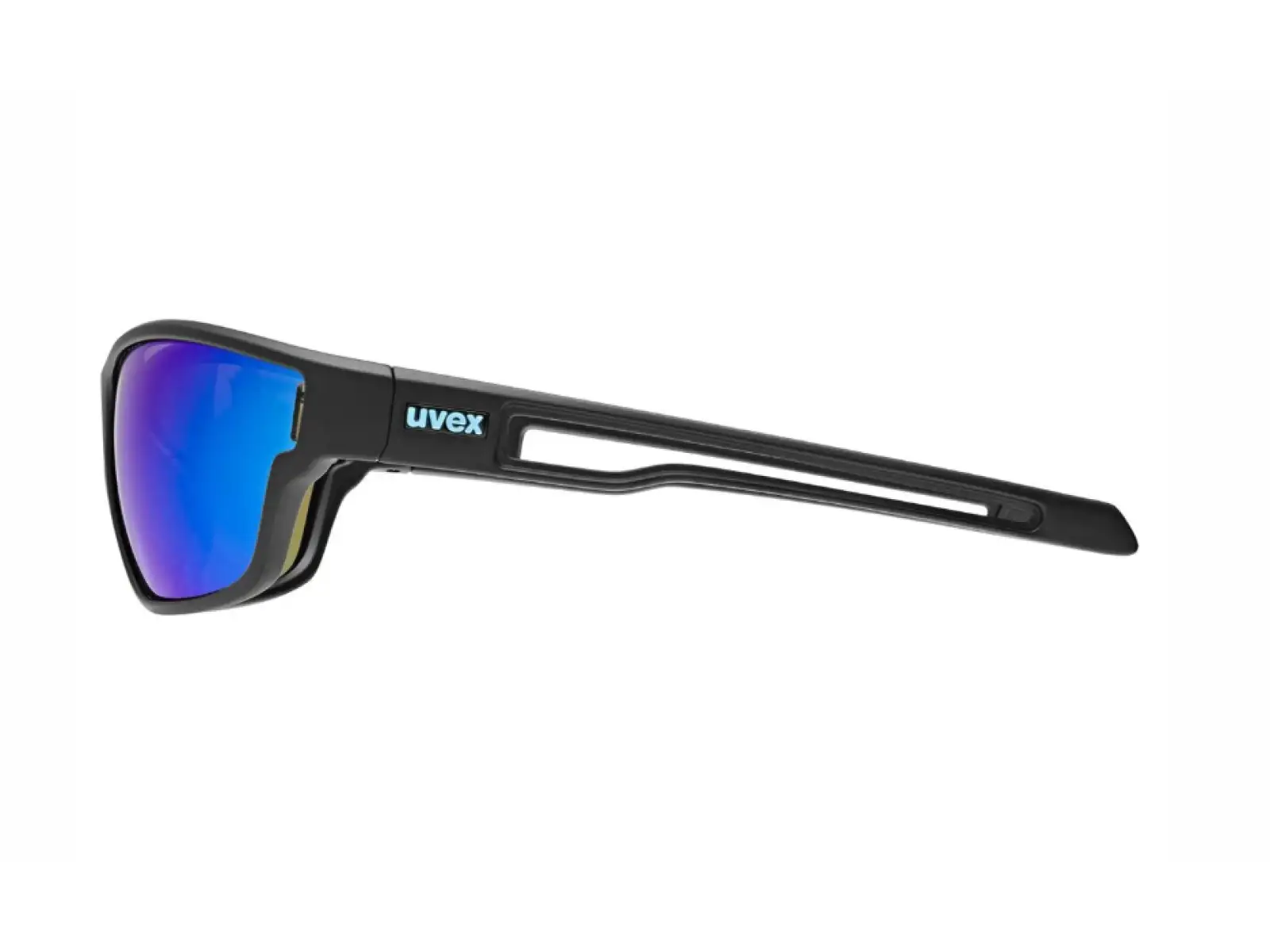 Uvex Sportstyle 806 brýle Black Matt/Mirror Blue