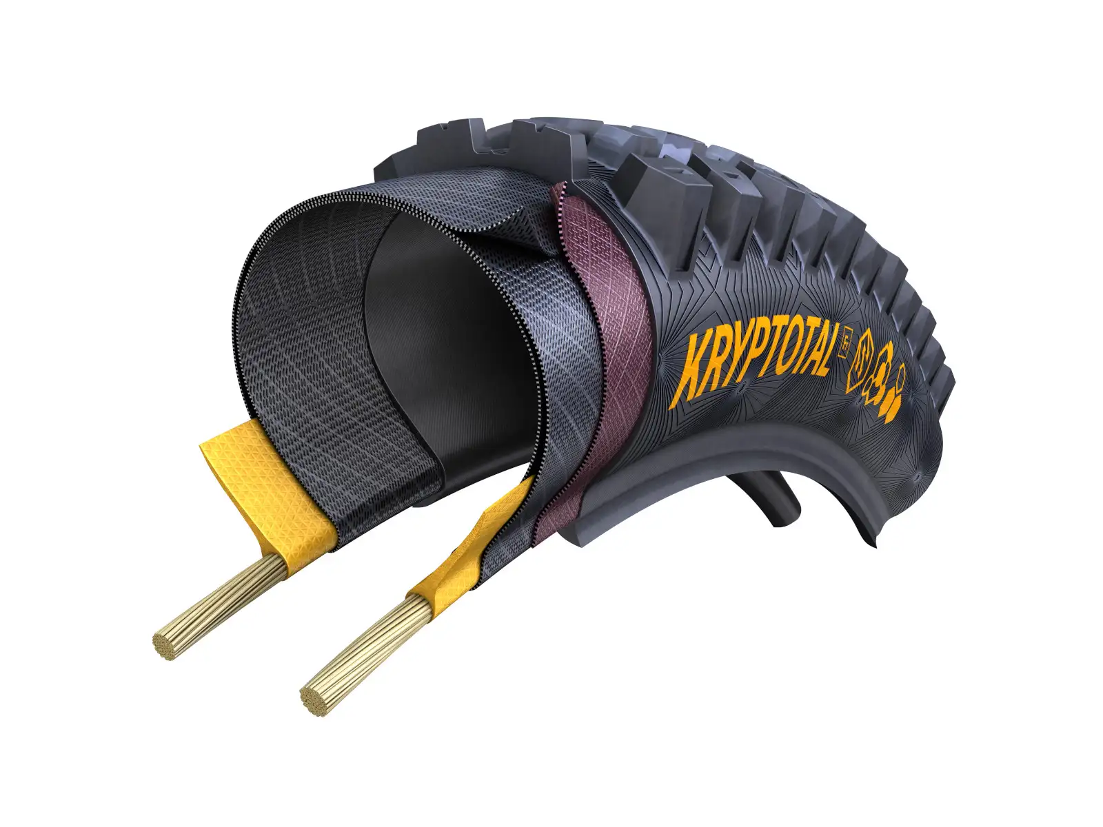 Continental Kryptotal-F Enduro Supersoft TLR 29" MTB plášť kevlar přední Black