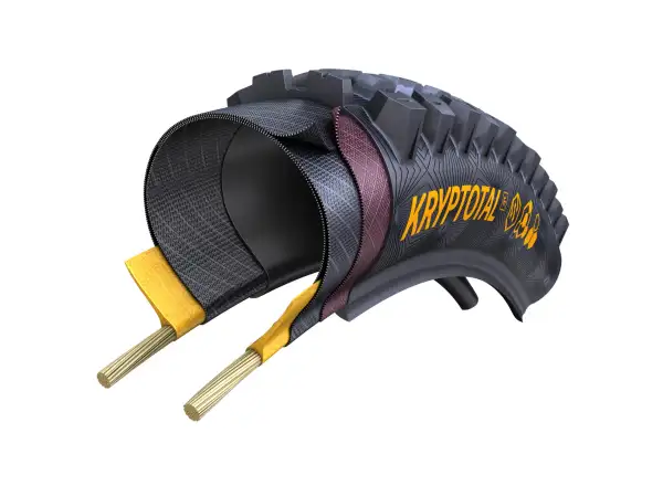 Continental Kryptotal-F Enduro Supersoft TLR 29" MTB plášť kevlar přední Black