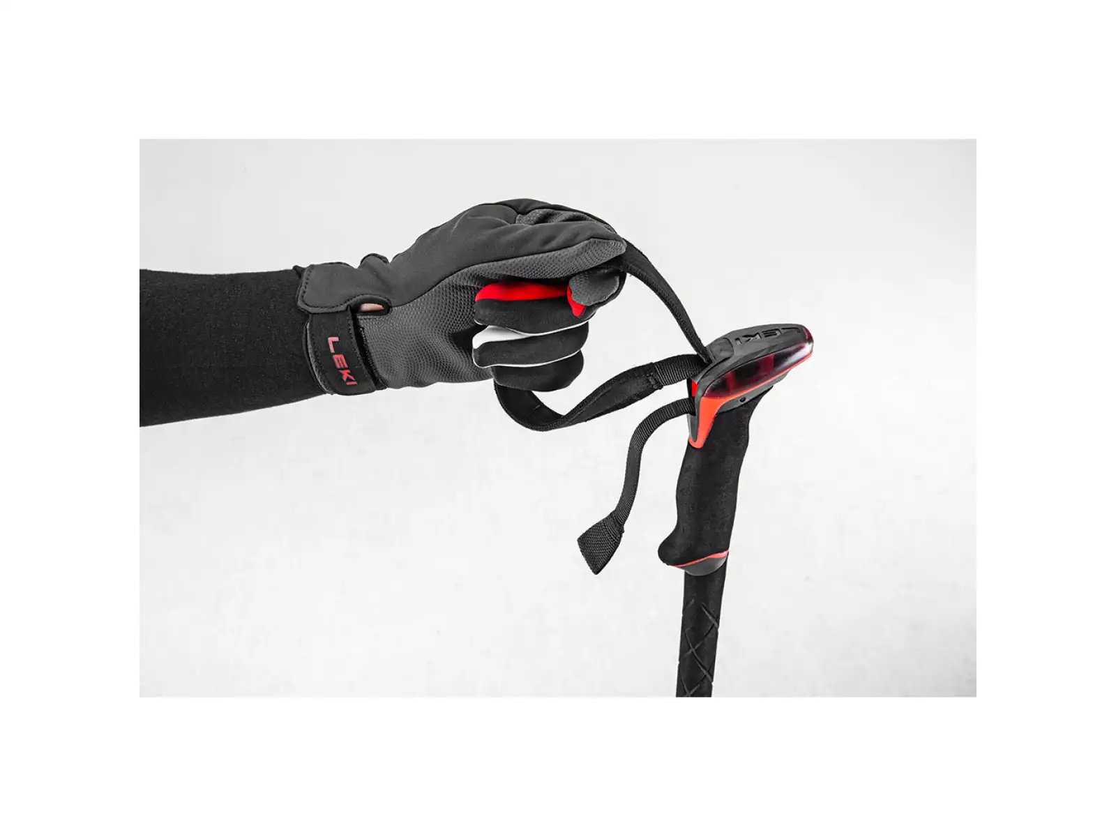 Leki Sherpa FX Carbon trekové hole Midnight blue/Dark blue/Bright red vel. 110 - 130 cm