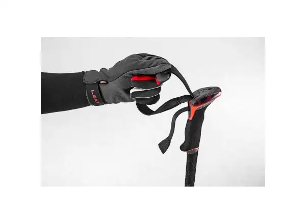 Leki Sherpa FX Carbon trekové hole Midnight blue/Dark blue/Bright red vel. 110 - 130 cm