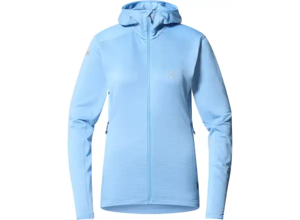 Haglöfs L.I.M Mid Multi Hood dámská mikina s kapucí světle modrá