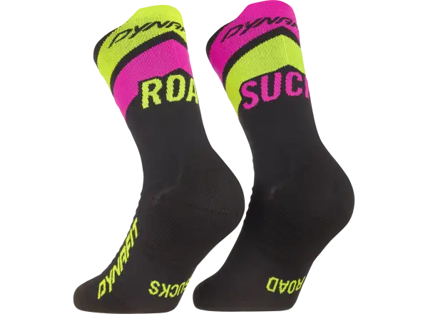 Dynafit Ultra Crew běžecké ponožky Black Out/Ultra Yellow