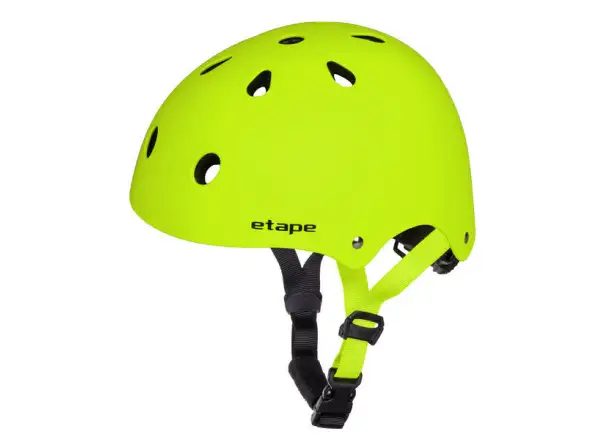 Etape Caddy dětská přilba žlutá fluo mat