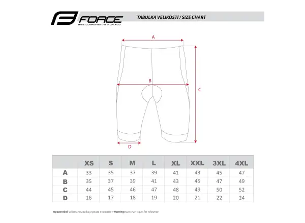 Force B30 kraťasy do pasu s vložkou černá/fluo