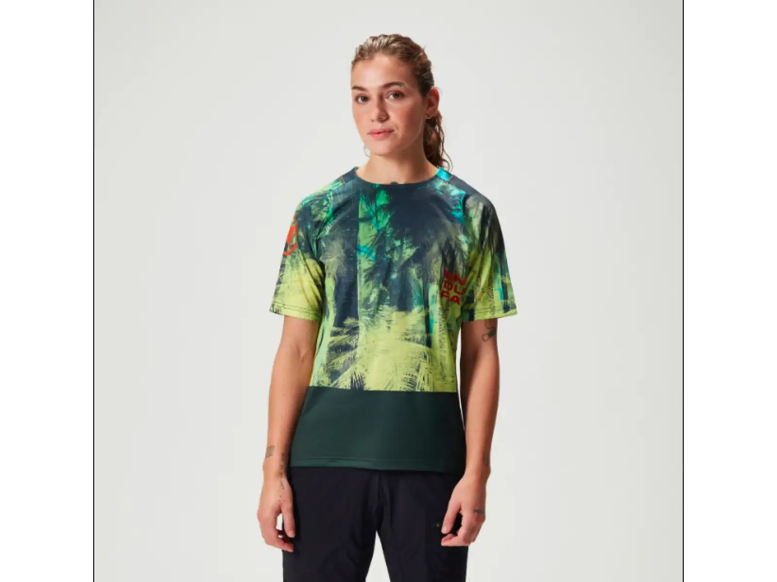 Endura Tropical Tee Print LTD dámský dres krátký rukáv Ghillie Green