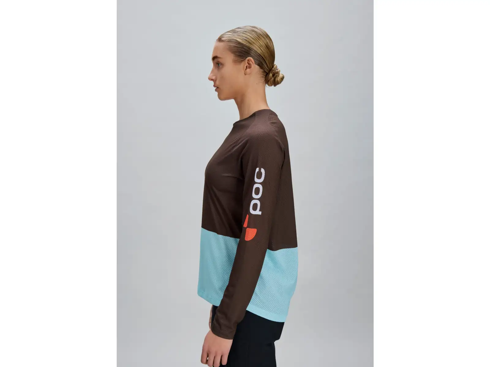 POC Motion Air dámský dres dlouhý rukáv Bronzite Brown/Lazurite Blue