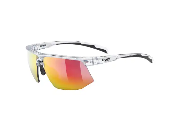 Uvex Aerios sportovní brýle Black Clear/Mir. Red