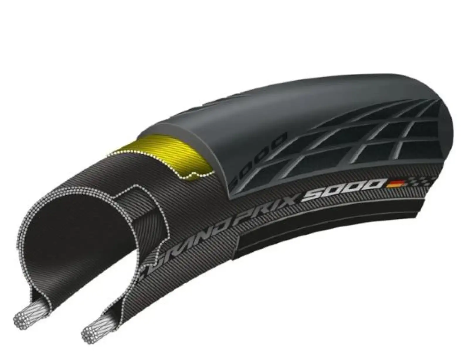 Continental GrandPrix 5000 S TR 28 mm silniční plášť kevlar černá