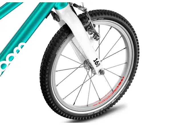 Woom GO 3 Metallic Turquoise 16 dětské kolo