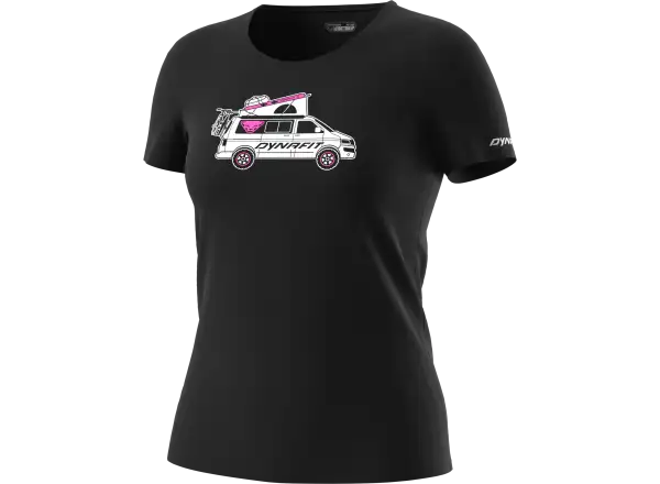 Dynafit Graphic Cotton dámské tričko krátký rukáv Black Out/Dynavan