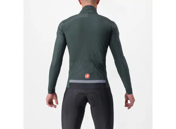 Castelli Beta RoS pánská bunda Rover Green/Red Orange