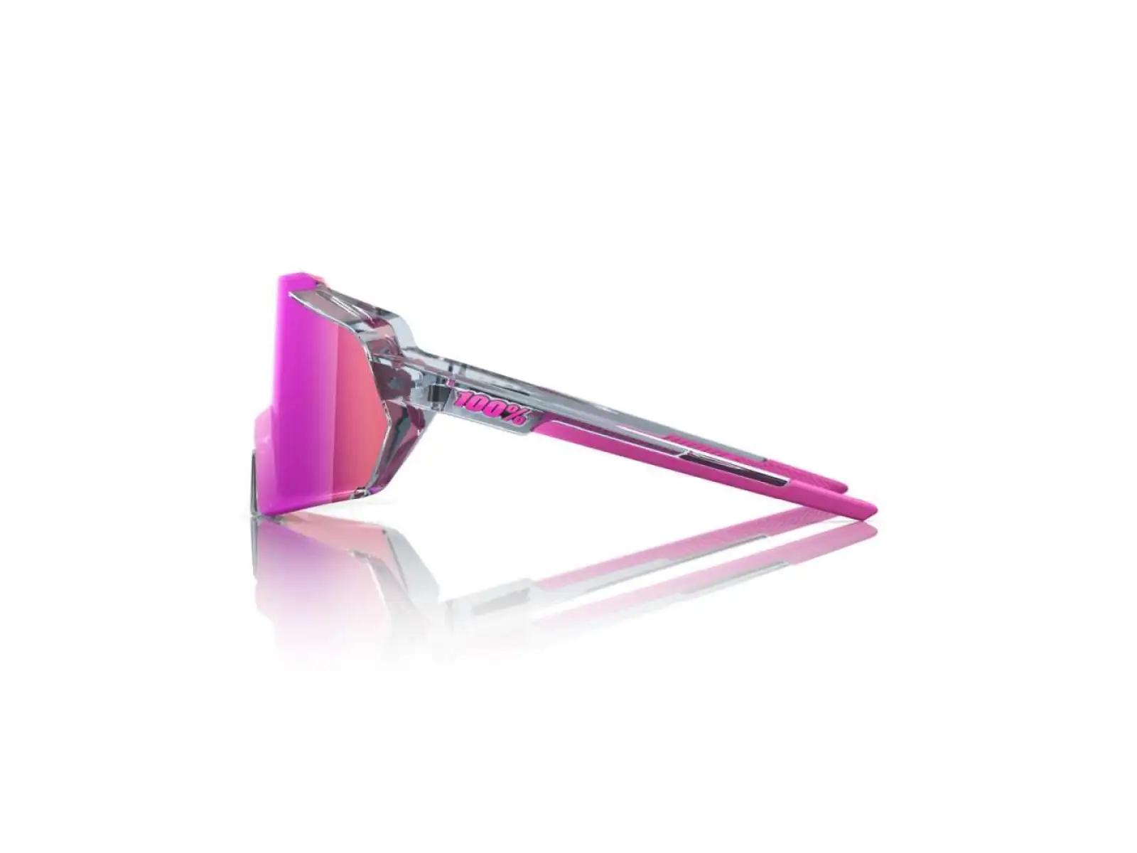 100% Korbin brýle Polished Translucent Grey/Purple Multilayer Mirror