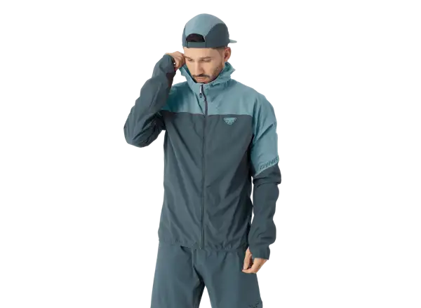 Dynafit Alpine Wind pánská běžecká bunda Smoke Blue